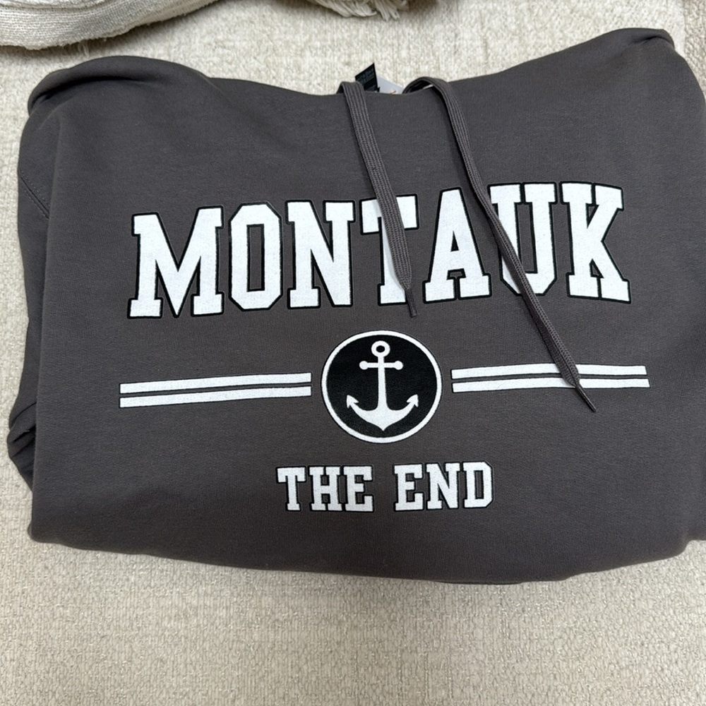 Gildan Dark Gray hooded sweatshirt - Picture 3 of 5